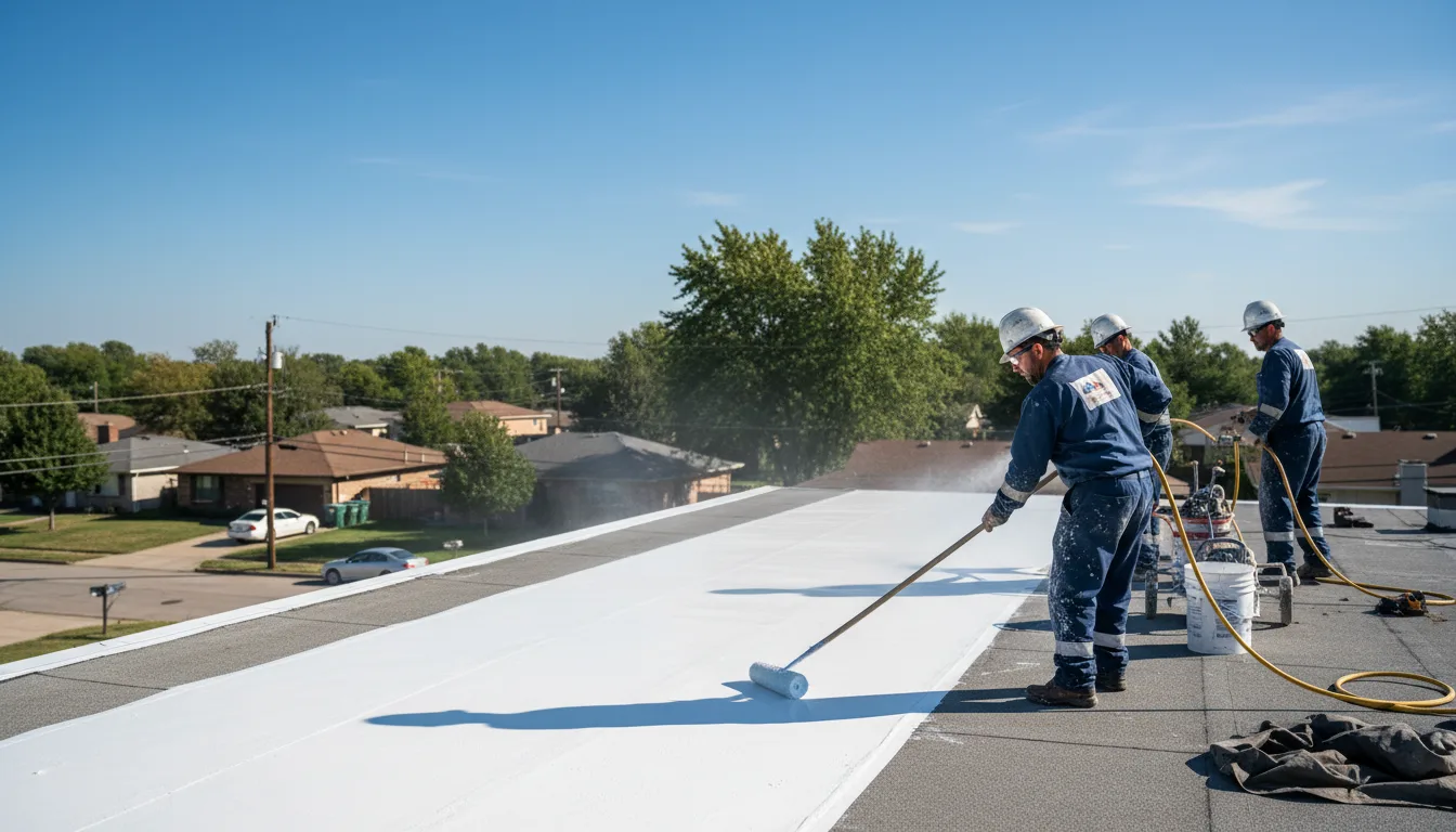 Commercial roof coating in Mobeetie, TX near me